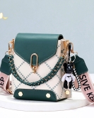 Bags Summer Women's Bags Crossbody Bags Soft Leather Wild Axillary Bag Chain Bar Buckle Bag Shoulder Bag