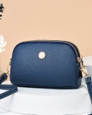 Women's bags, color stitching versatile fashion trend double zipper crossbody shoulder coin purse