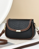 Bag women's commuting retro shoulder ladies Western qi square bag Fashion versatile messenger bag mother bag