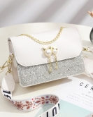 Festive gifts, small bags for women's fashion small square bag, giving girlfriend, contrasting shoulder bag tide