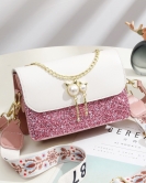 Festive gifts, small bags for women's fashion small square bag, giving girlfriend, contrasting shoulder bag tide