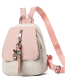 Backpack bag female light luxury all -round color women's bag fashion college school bag commute tourist backpack