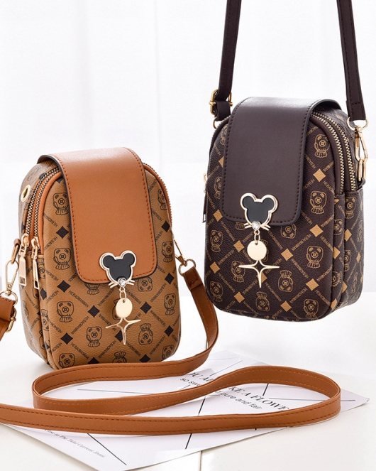 Printing fashion small bag foreign mobile phone bag wild shoulder bag mini mesengers bag